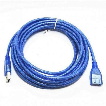 USB 2.0 Transparent Blue Extension Cable 5M - PL-L43
