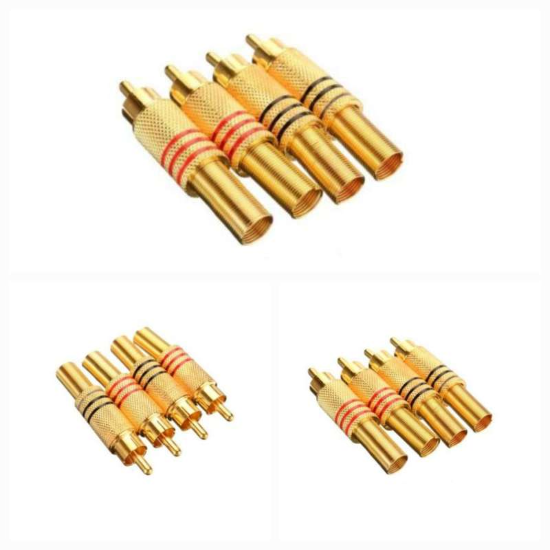 Pack of 12 RCA Connector M Jack for Welding