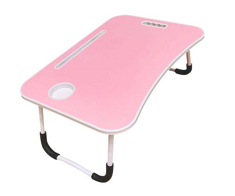 JG20375256 Foldable Laptop Table With Tablet Slot And A Cup Holder