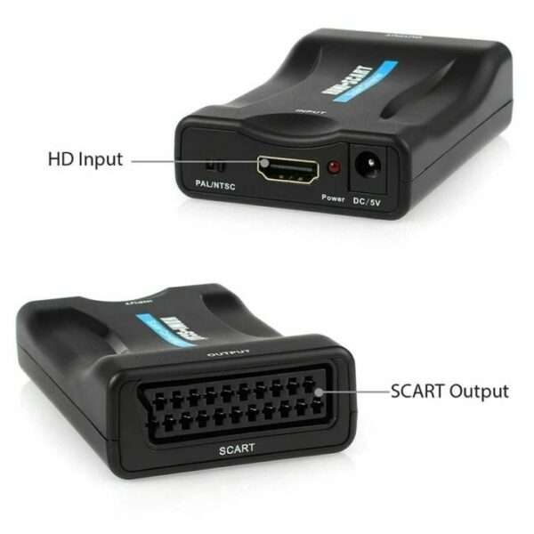 1080P HDMI To SCART Converter Digital Analog Signal Adapter Fit NTSC,PAL For SKY HD