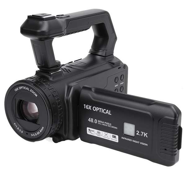 DV-Z1 48MP HD Video Camera Camcorder with 16x Optical Zoom & 2.7K Video Resolution - 4" IPS Touch...