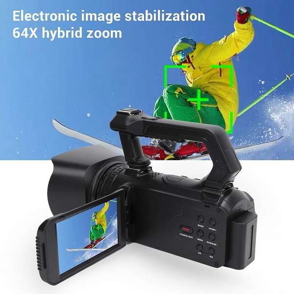 DV-Z1 48MP HD Video Camera Camcorder with 16x Optical Zoom & 2.7K Video Resolution - 4" IPS Touch...