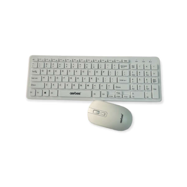 Aerbes AB-D002 2.4GHz Ultra-Thin Mini Wireless Keyboard And Mouse Set