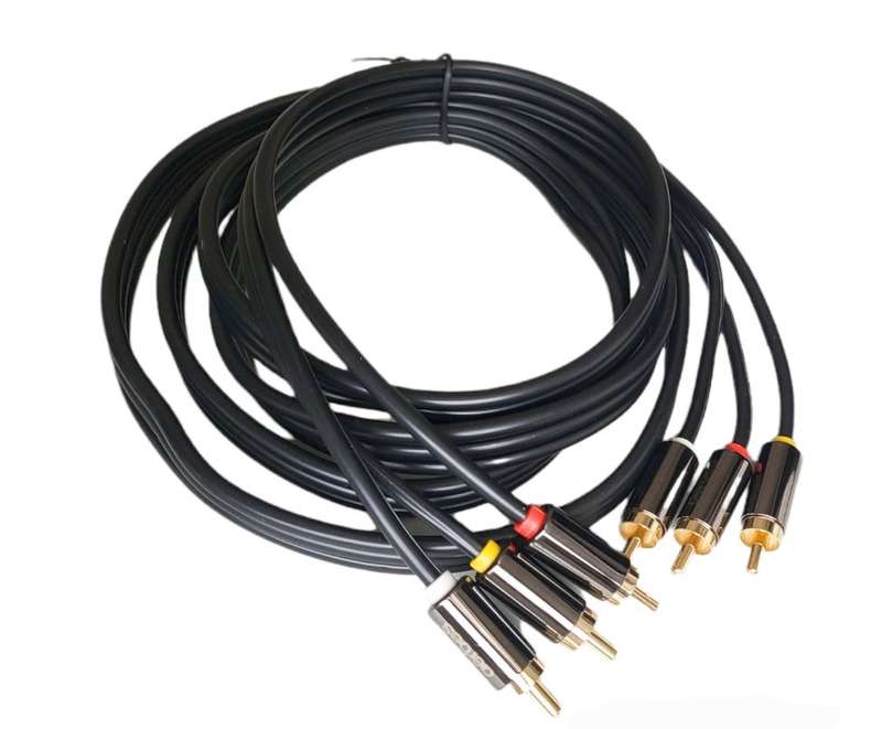 1.8M Aerbes AB-S051 3RCA Male To 3RCA Male Cable