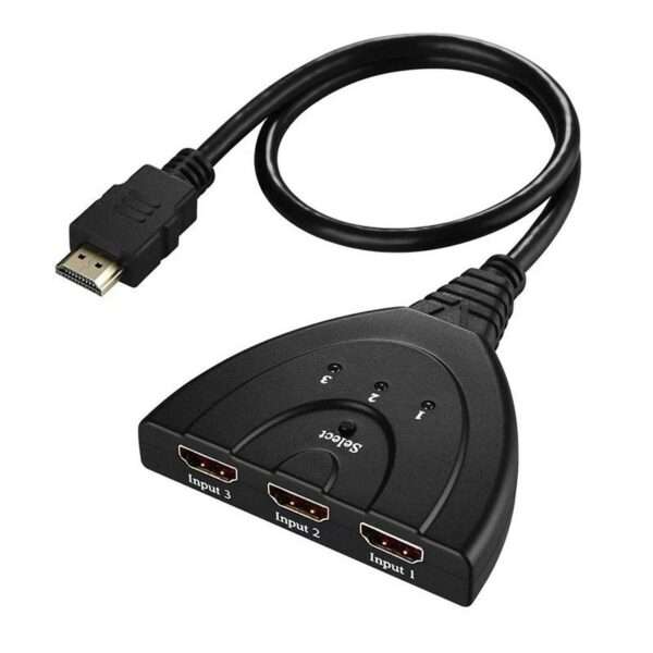 3 in 1 HDMI Switch 1080P 3-in-1 Switcher