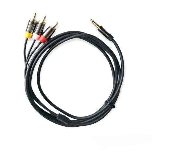 Aerbes AB-S055 3.5MM To 3 RCA Male Plug To RCA Stereo Audio Video Cable  3M