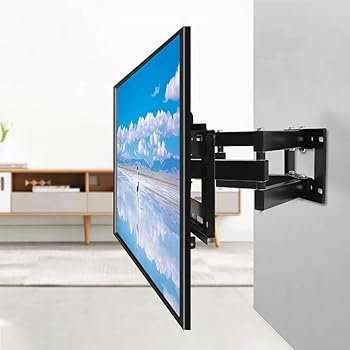 Full Motion TV Wall Mount Bracket for 26-55 Inch Screens - Heavy Duty Adjustable Tilt and Swivel ...