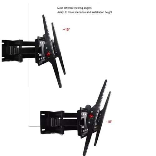Full Motion TV Wall Mount Bracket for 26-55 Inch Screens - Heavy Duty Adjustable Tilt and Swivel ...