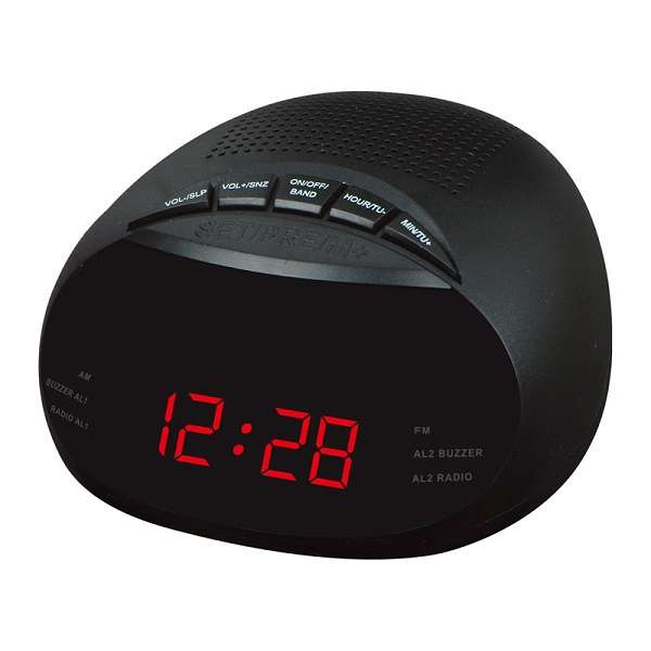 Wolulu AS-51704 AM/FM Alarm Clock Radio