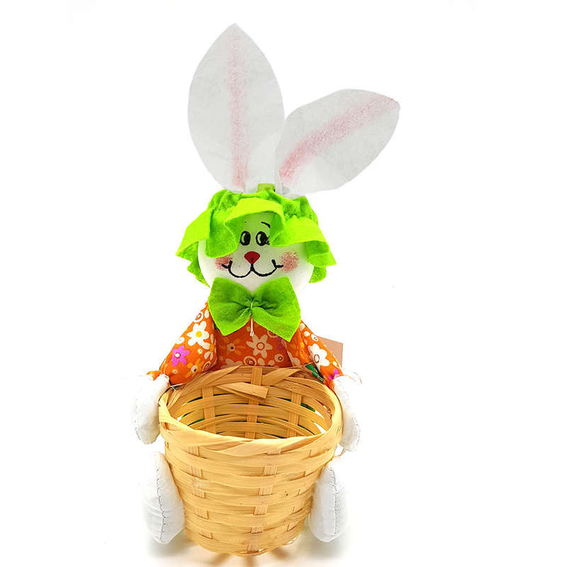 Easter Bunny with Easter Egg Holder Basket