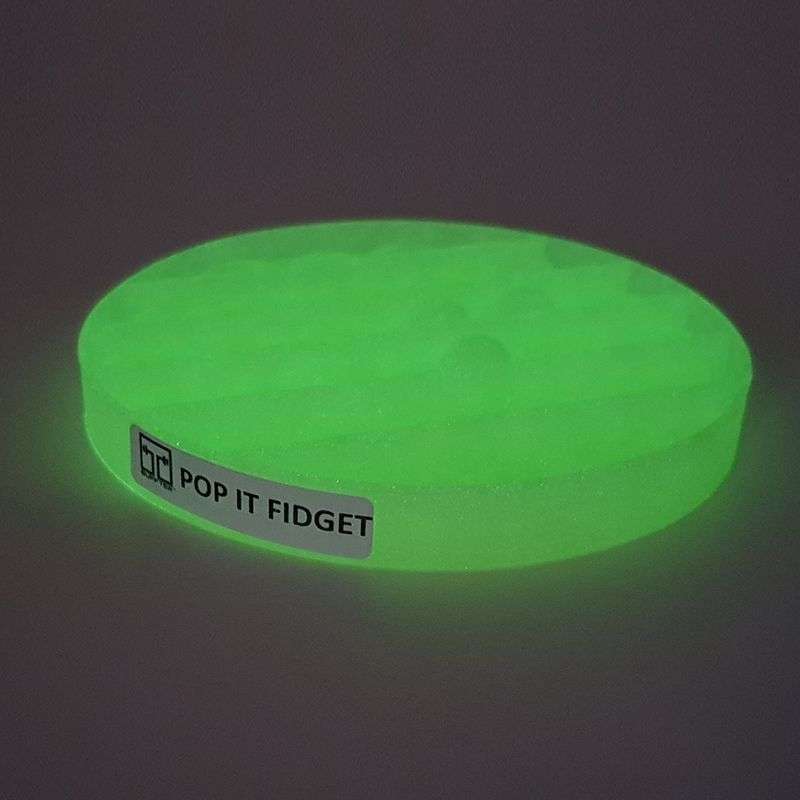 Pop it Fidget Toy - Glow In The Dark - Luminous - Circle Bubble Pop -Lime