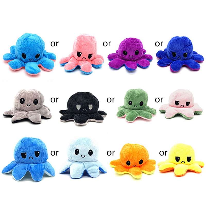 TIKTOK Viral Android Alien Pack Pop it Fidget & Mood Plushy Octopus