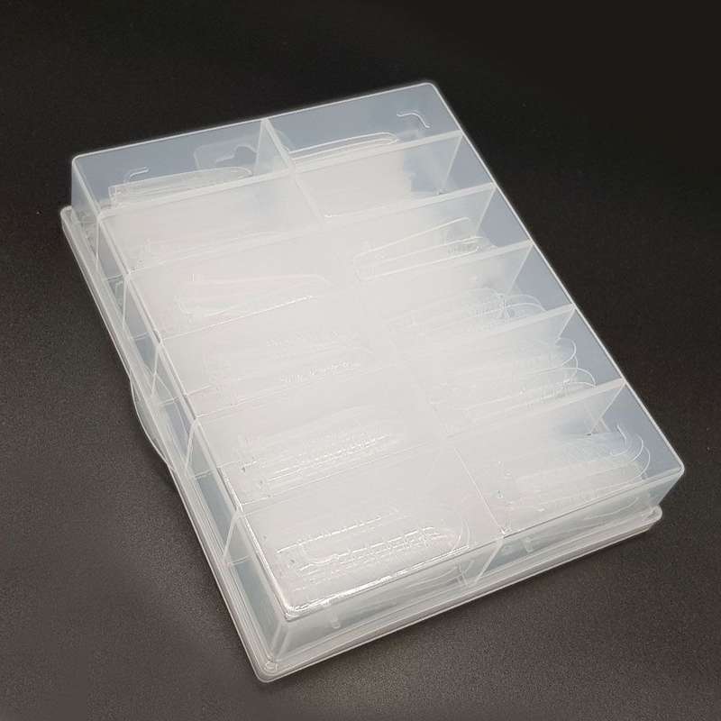 Reusable Straight & Long Dual Nail Forms - 100 Pieces Fake Nails