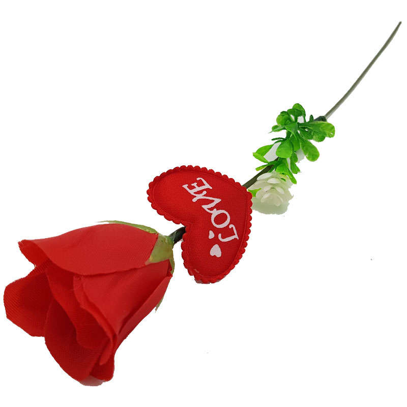 Valentines Day Love Artificial or Fake Rose