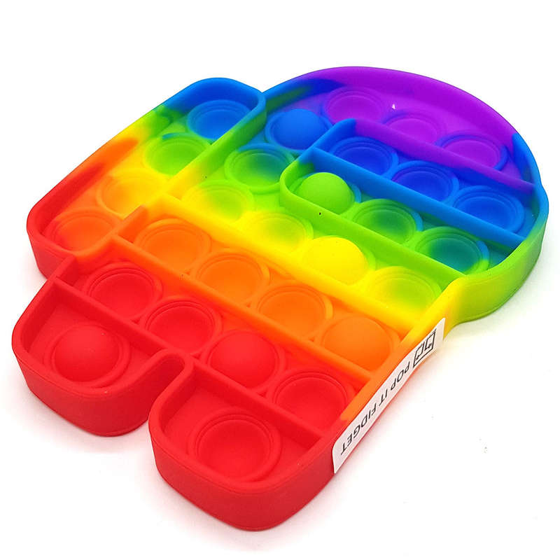 Pop It Fidget Toy Rainbow Popping Bubble Game-Android Alien