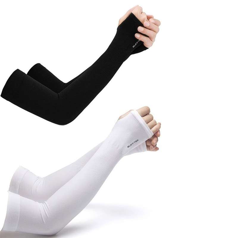 Compression Arm Sleeves - Cool & Warm Sleeves - Unisex 2 Pack BW