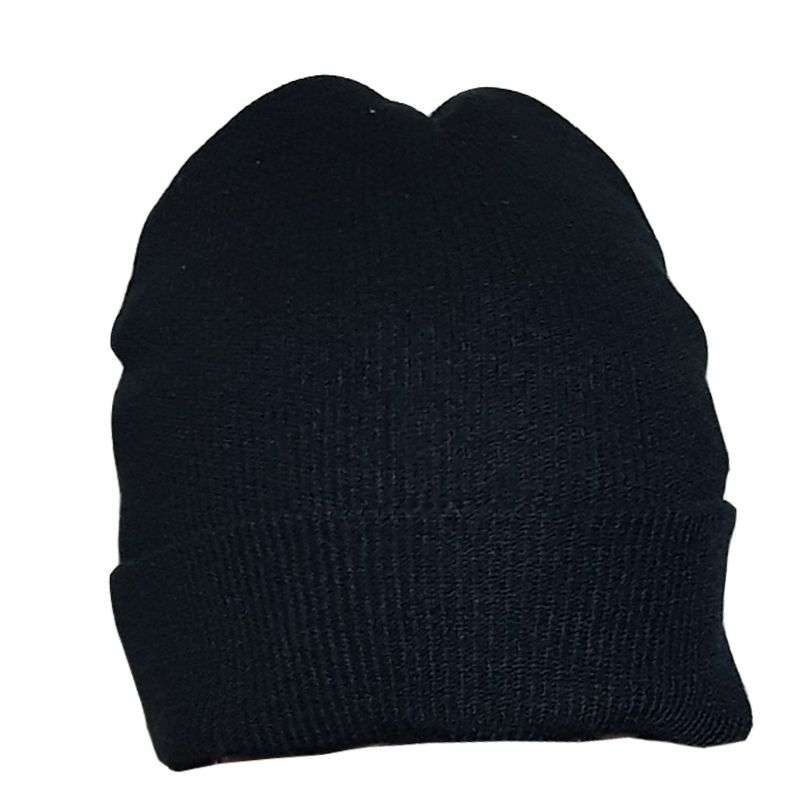 Plain Black Beanie