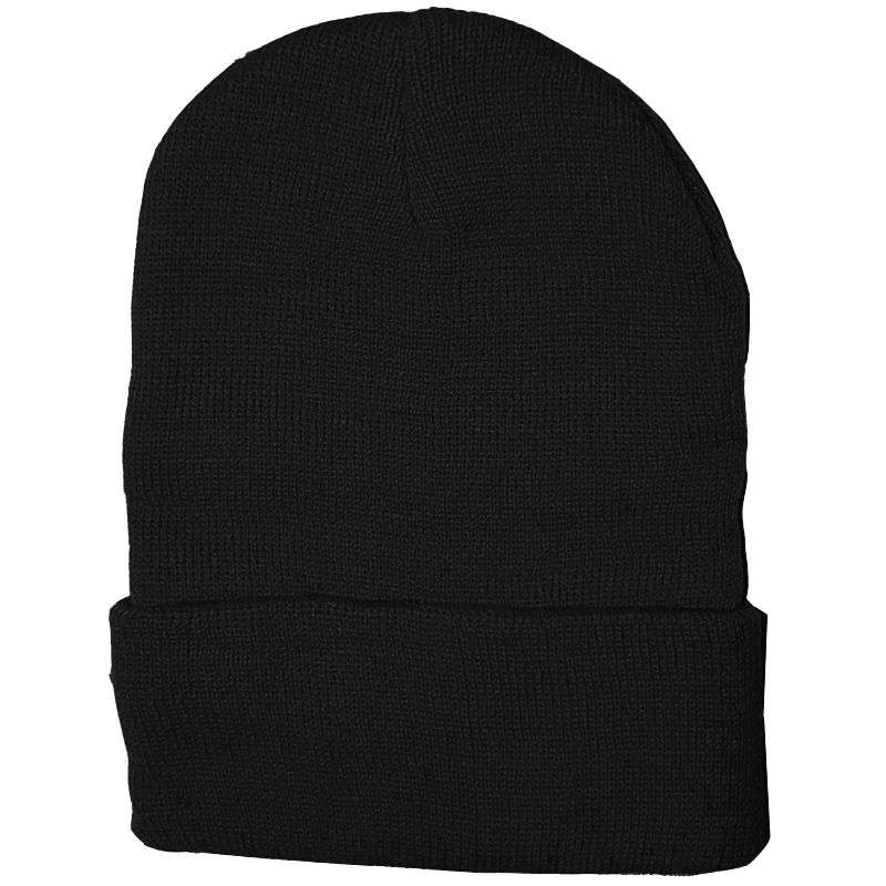 Plain Black Beanie