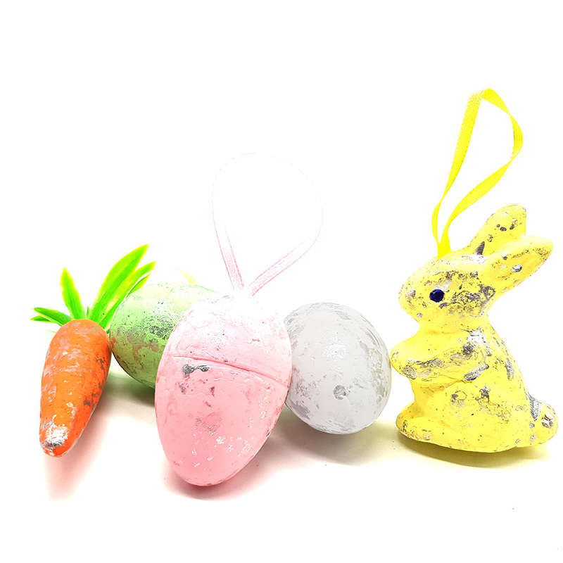 5 Pack - Easter Hanging Decor - Easter Table Decor- Bunny - Eggs - Carrot
