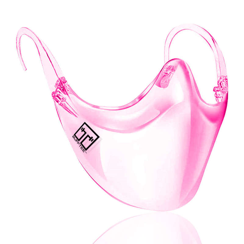 Bufftee Pink Face Shield Glasses Anti-Fog Clear Vision - Large