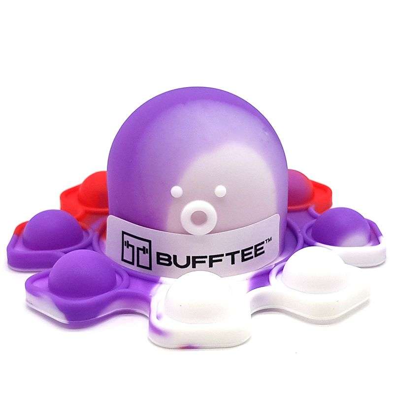 Bufftee  Mood Octopus Pop It Fidget Toy Reversible Popping  Flip Toy -Ghost