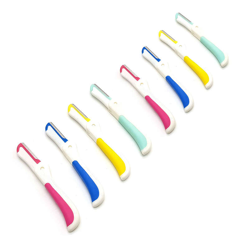 BUFFTEE Mini Foldable Eyebrow Razors - 8 Pack