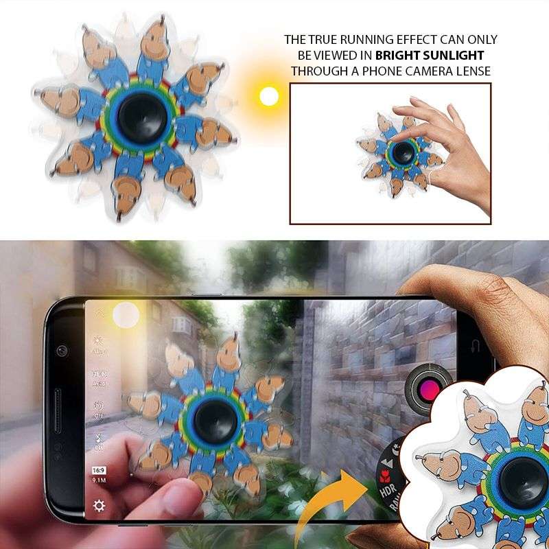 Running Fidget Spinner- Animated Fidget Spinner- Naruto Sasuke