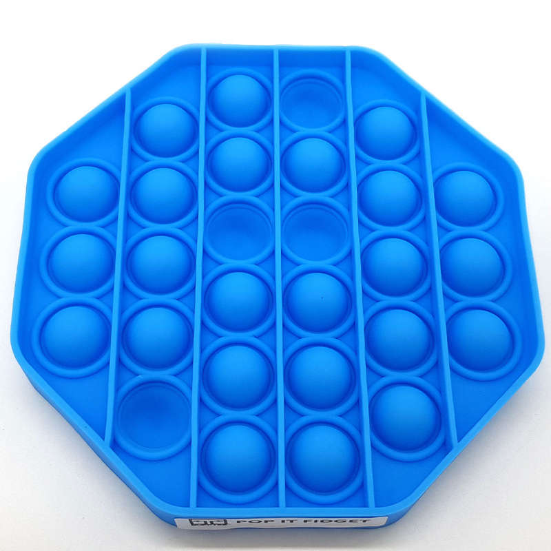 Pop It Fidget Toy -Popping Bubble Game- Blue