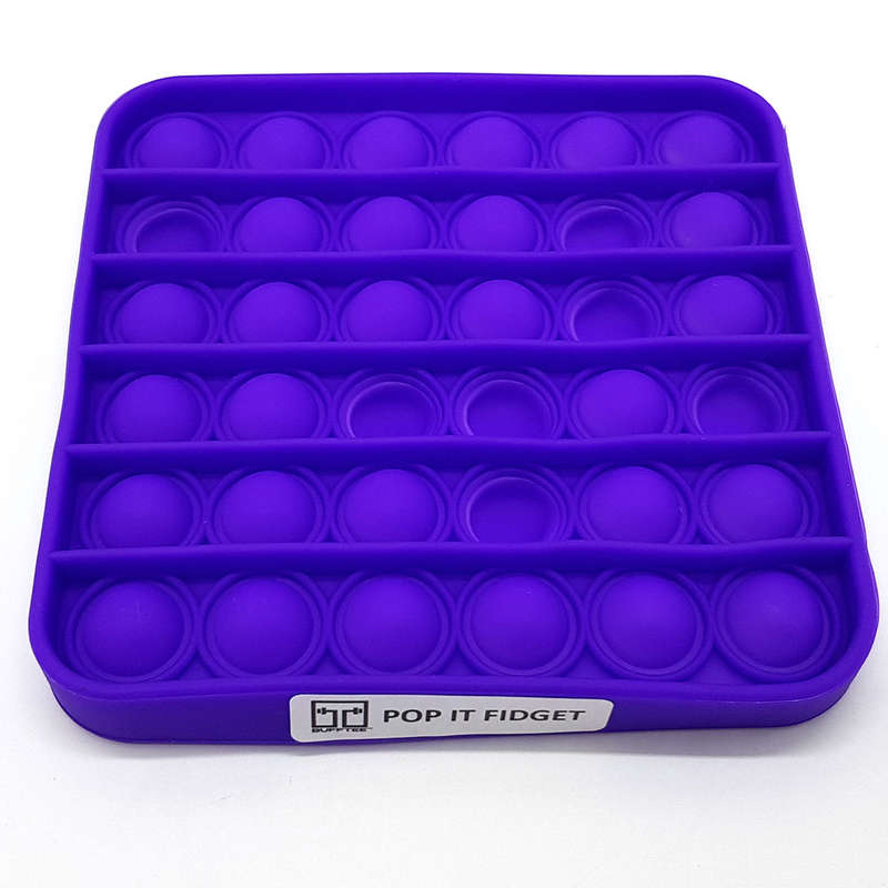 Pop It Fidget Toy -Popping Bubble Game -Navy (Copy)
