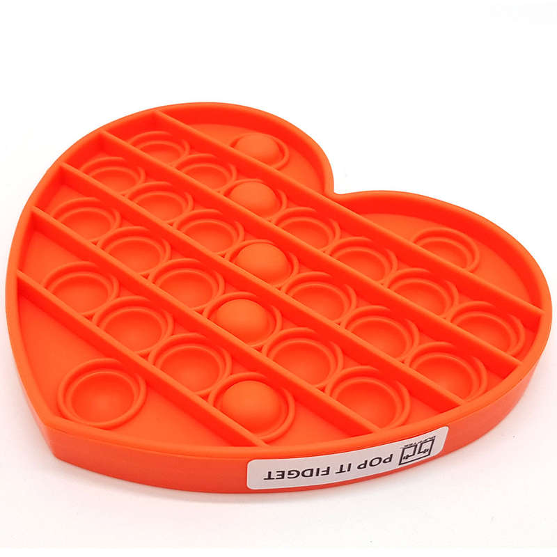 Pop It Fidget Toy -Popping Bubble Game -Orange