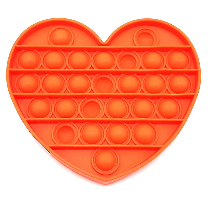 Pop It Fidget Toy -Popping Bubble Game -Orange