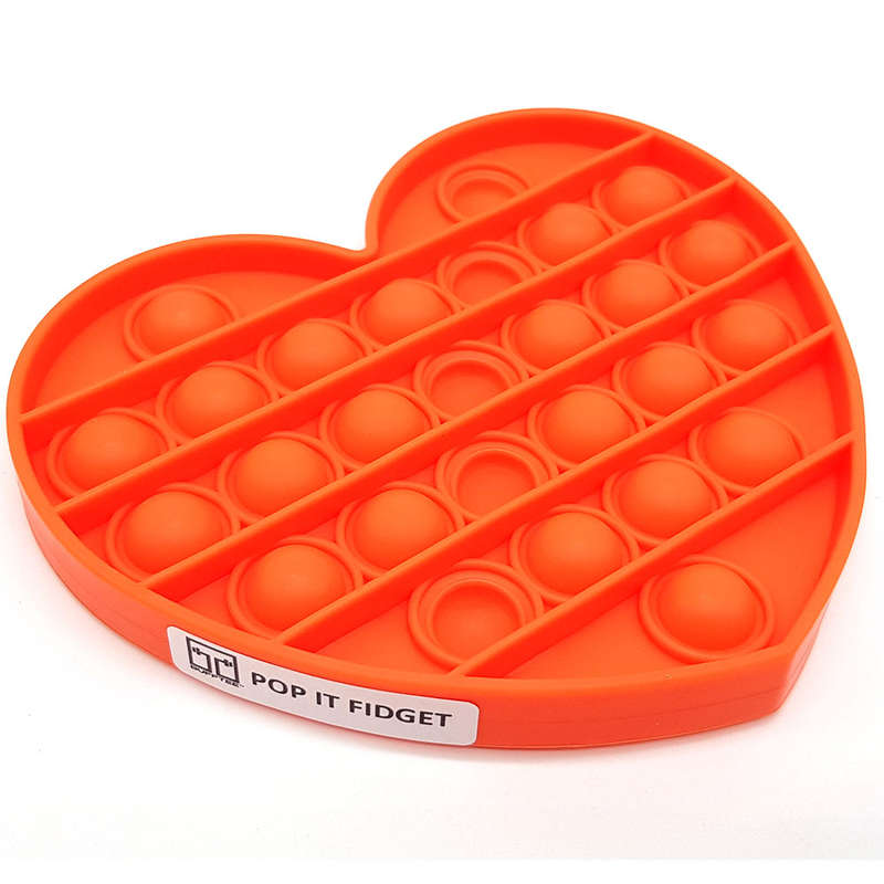 Pop It Fidget Toy -Popping Bubble Game -Orange