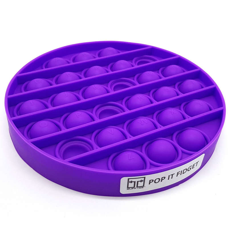Pop It Fidget Toy -Popping Bubble Game- Purple Circle
