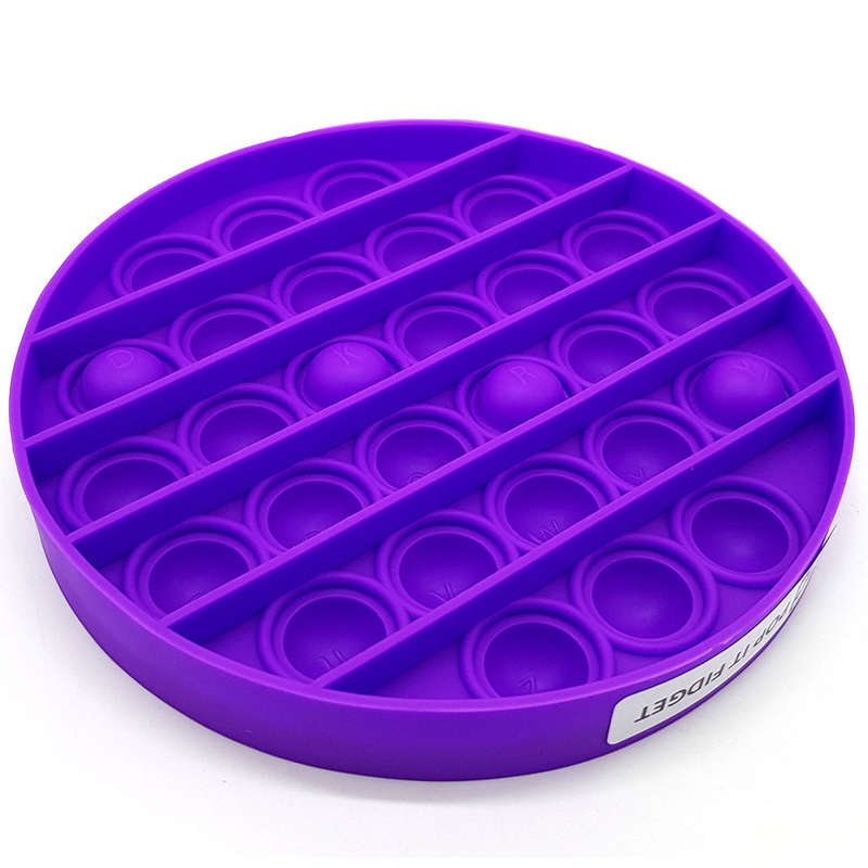 Pop It Fidget Toy -Popping Bubble Game- Purple Circle