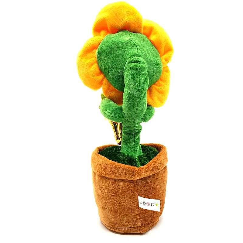 Dancing Sunflower Soft Plush Toy -  Dancing Plant & Saxophone