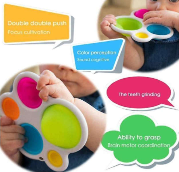 Bufftee Large Dimple Pop It Fidget Sensory Toy
