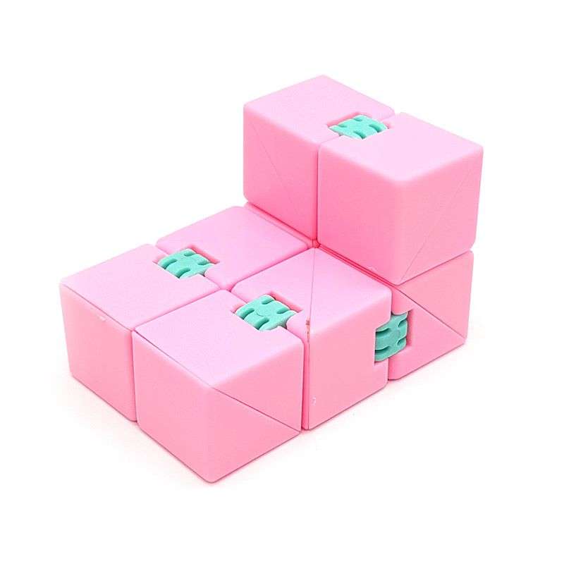 Bufftee Infinity Cube Fidget- Folding Magic Cube - Tesseract Milkshake