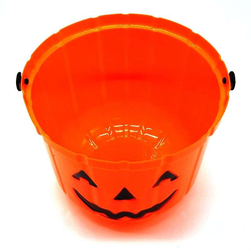 Bufftee Halloween Pumpkin Large Trick or Treat Bucket