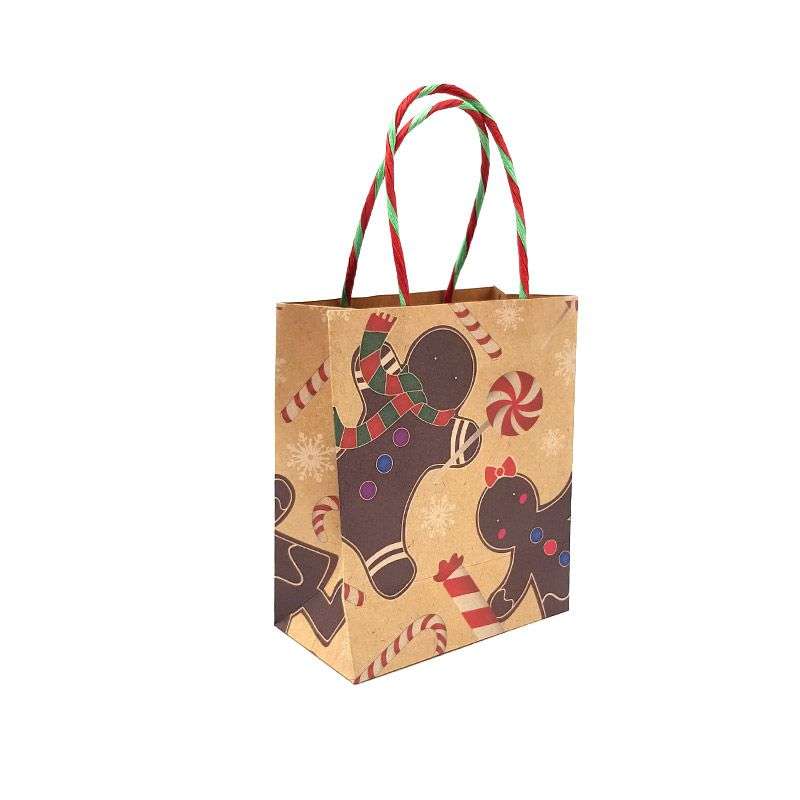 Bufftee Tiny Ginger Bread Man Christmas Gift Bag Secret Santa - Gift Packet