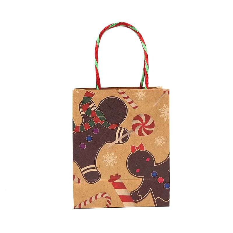 Bufftee Tiny Ginger Bread Man Christmas Gift Bag Secret Santa - Gift Packet