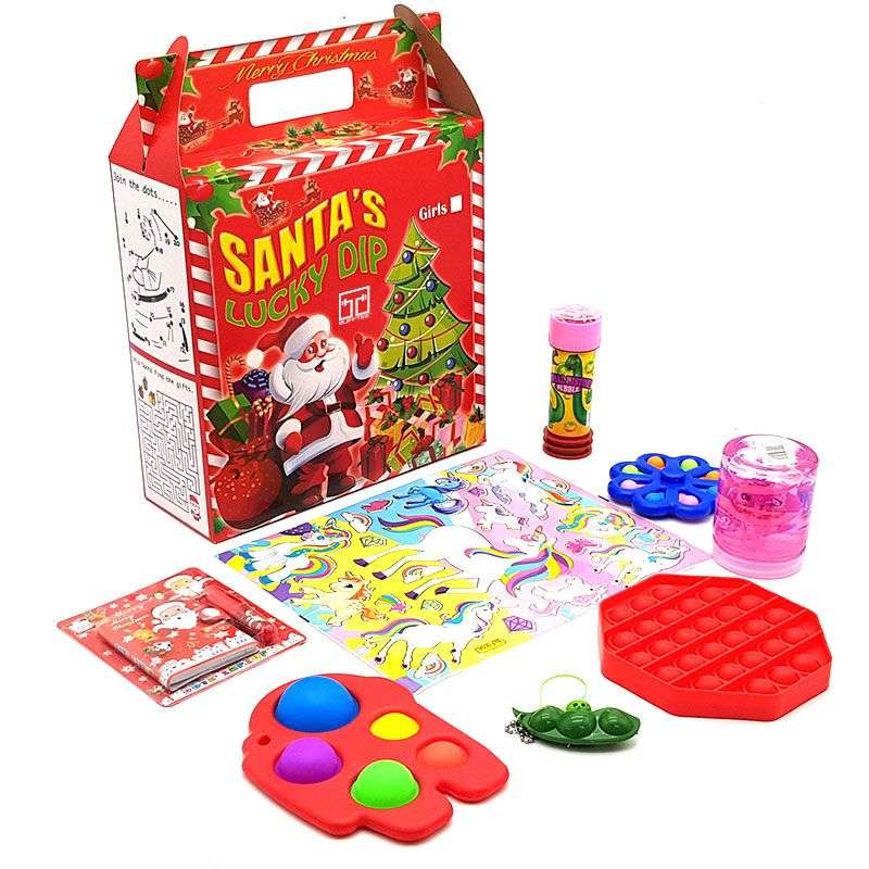 Bufftee Christmas Lucky Dip For Girls - Christmas Kids Party Gift Pack