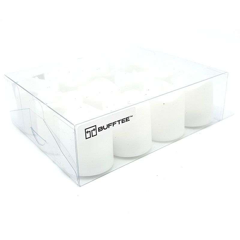 Bufftee Diwali LED Candles Flameless  - Electric Candles 12piece WHITE