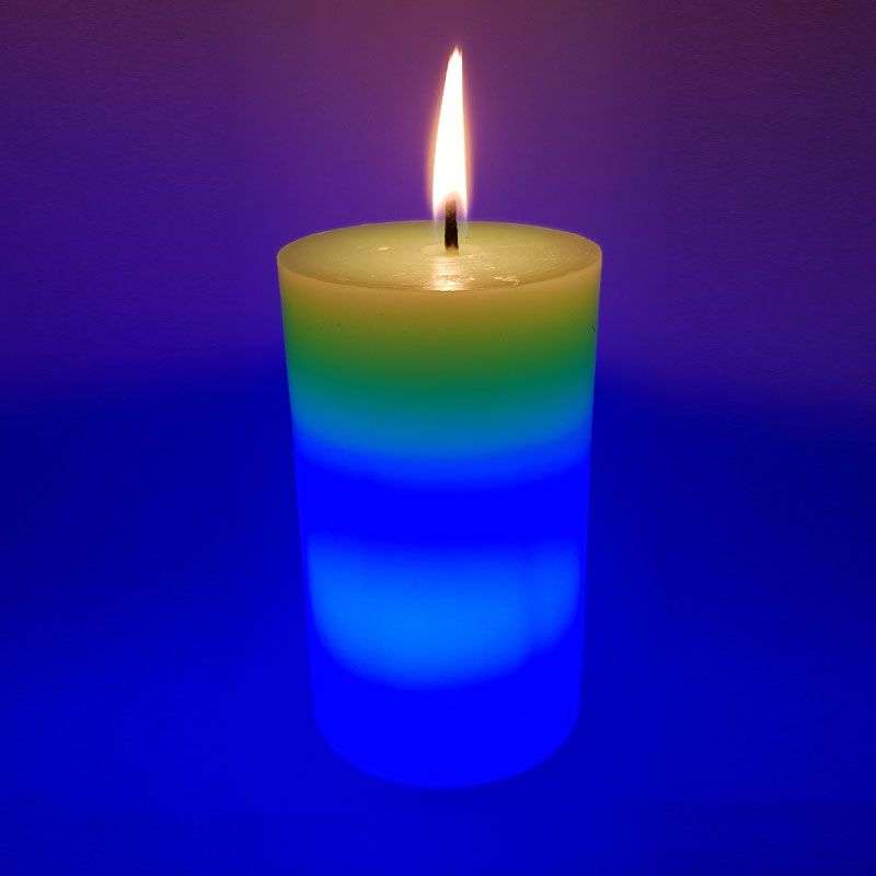 Bufftee Colour Changing Candle - Color changing light Wax Candle - Forrest