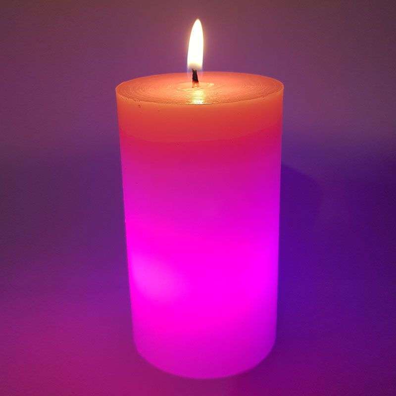 Bufftee Colour Changing Candle - Color changing light Wax Candle  - Bliss