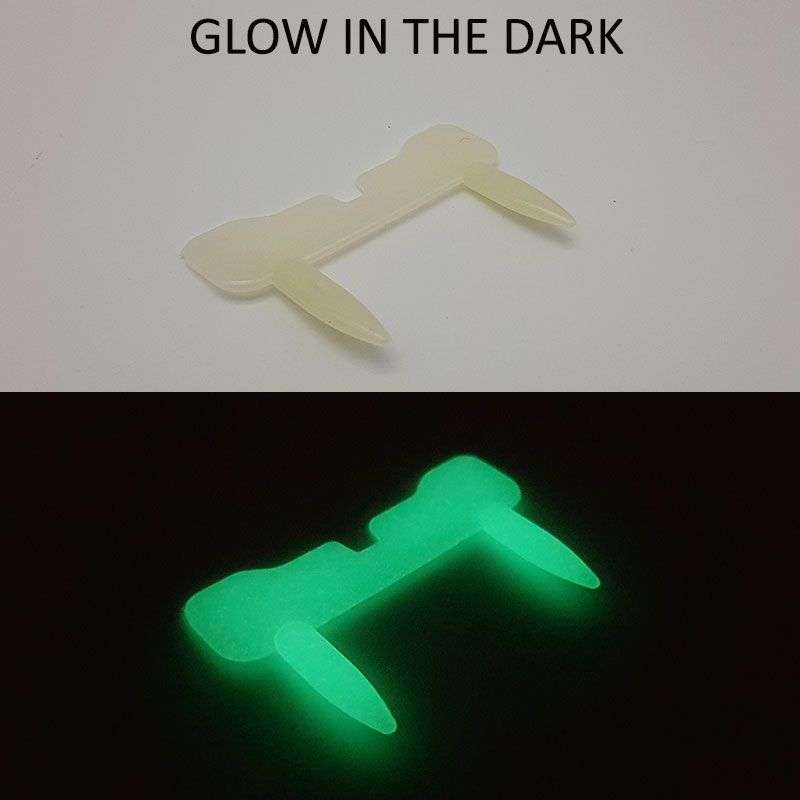 Bufftee Fake Vampire Teeth & Nails - Dracula Teeth - Glow in the dark fangs