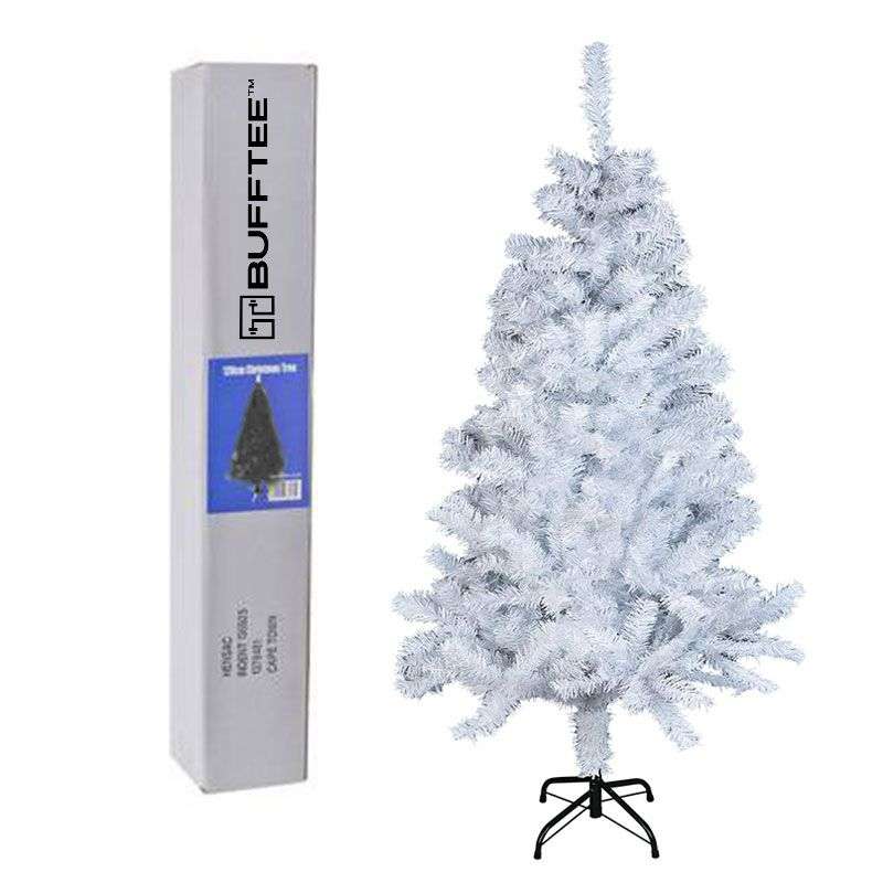 Bufftee Snow White Christmas Tree 1.2m - Portable with Metal Stand