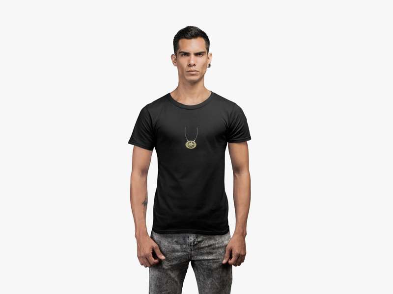 Bufftee Glow In The Dark Unisex Dr Strange Eye of Agamotto Tee-165g T-Shirt