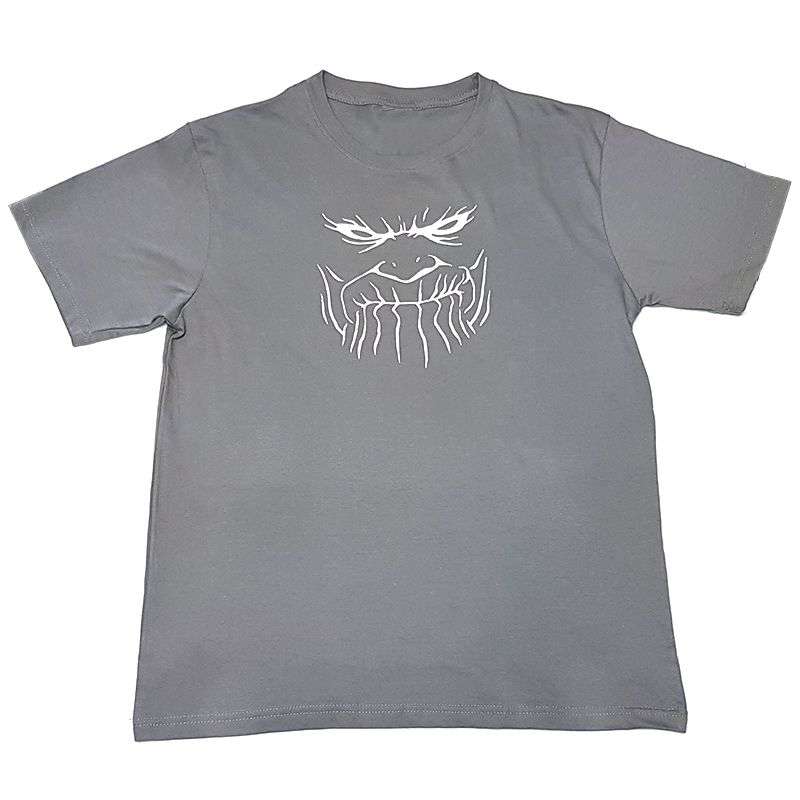 Bufftee Thanos Face End Game T-Shirt Unisex - Greynos