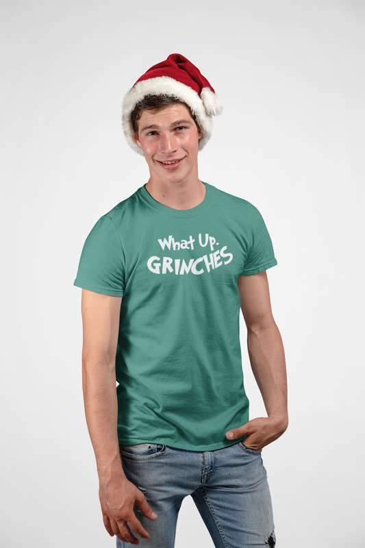 Bufftee Christmas What Up Grinches Unisex T-Shirt