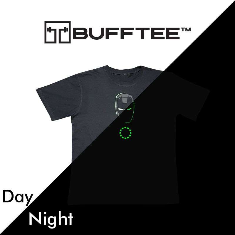 Bufftee Glow In The Dark Iron Man T-Shirt Unisex - Toxic Glow